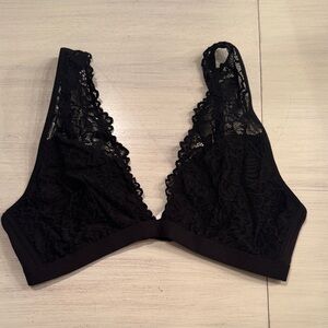 Target Xhilaration Elegant Black Lace Bralette Size Large